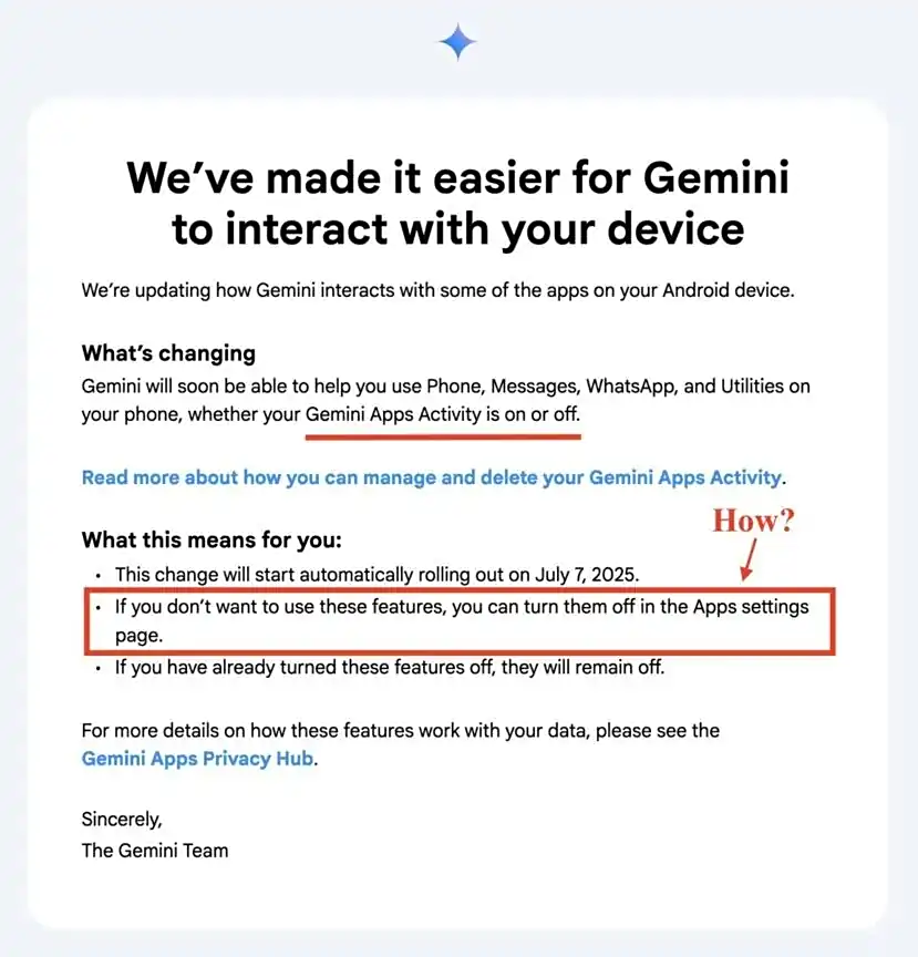 关闭Gemini应用活动_WhatsApp_谷歌Gemini更新影响