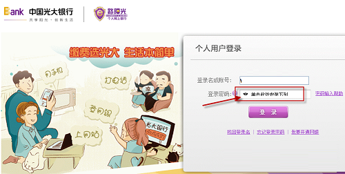 电脑上无法输入光大网银密码_光大银行网上银行安全控件安装教程_中国光大银行网上银行控件下载