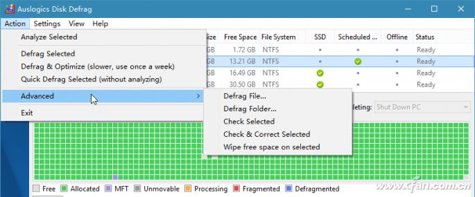 优化磁盘碎片有什么用_文件碎片整理软件_Auslogics Disk Defrag使用教程