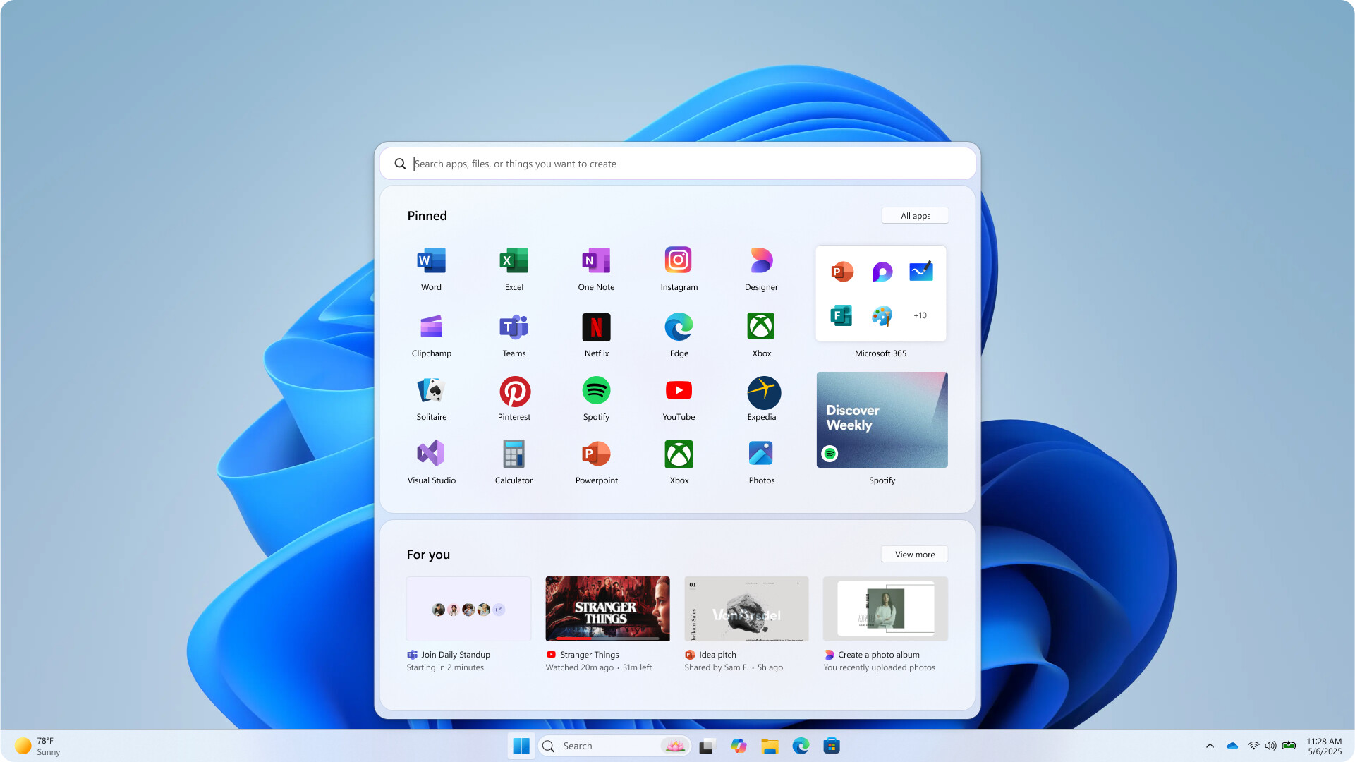 Windows 11 个性化开始菜单_Windows 11 开始菜单设计_WhatsApp