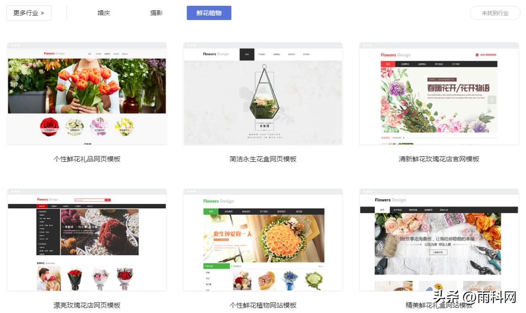 雨科网建站平台_鲜花植物网站建设_网上买鲜花那个网站好