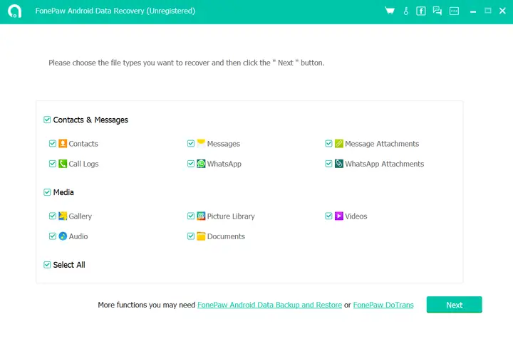 Android数据恢复软件_手数据恢复哪个软件好_从安卓手机恢复丢失文件