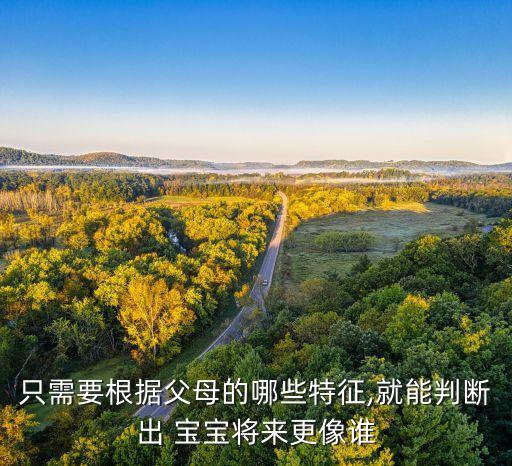 只需要根据父母的哪些特征,就能判断出 宝宝将来更像谁