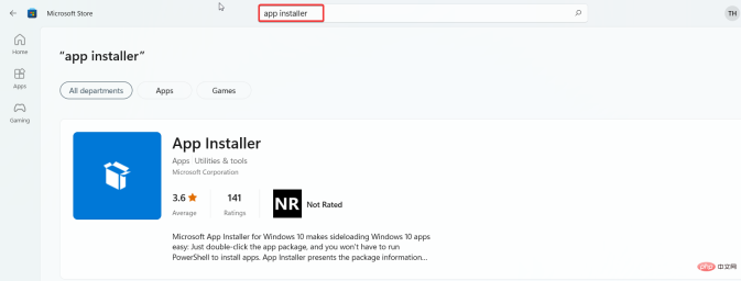 Search-for-App-Installer