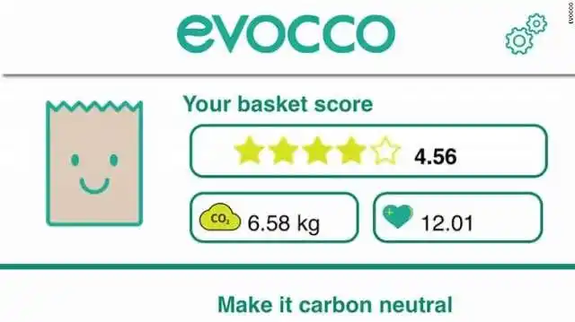 understanding environmental impact of food purchases_个人碳足迹计算器软件_sustainable shopping app Evocco