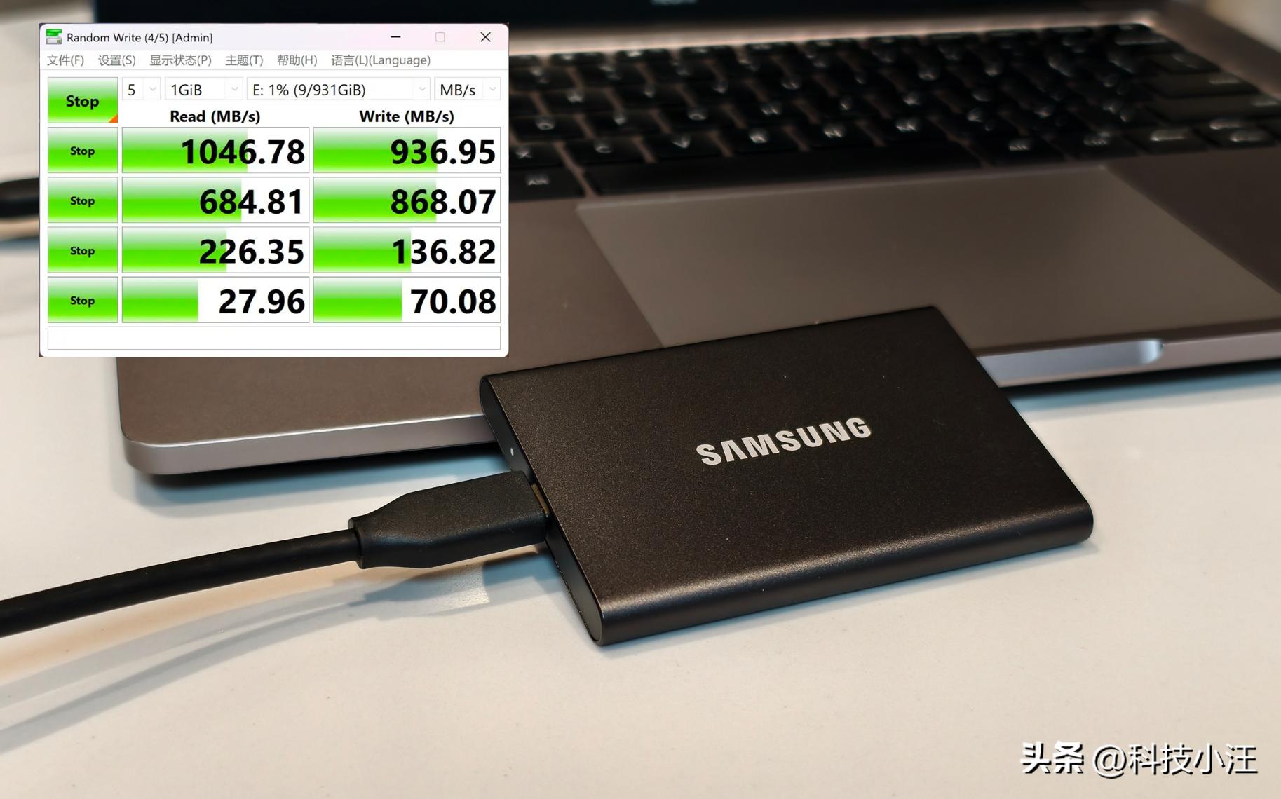 小米腾隐三星西数闪迪对比_移动硬盘速度对比_移动固态硬盘评测