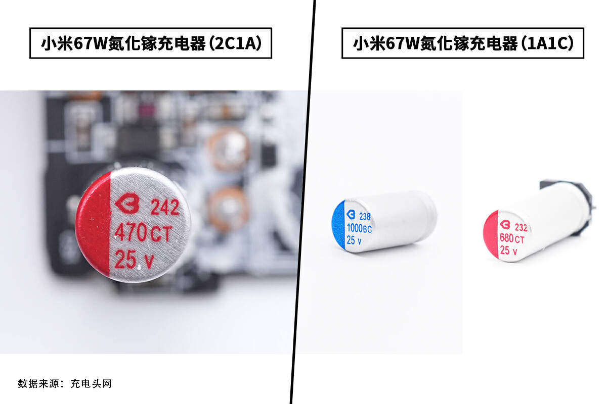 小米6数据线接口类型_小米67W氮化镓充电器拆解对比_小米67W三口氮化镓充电器评测